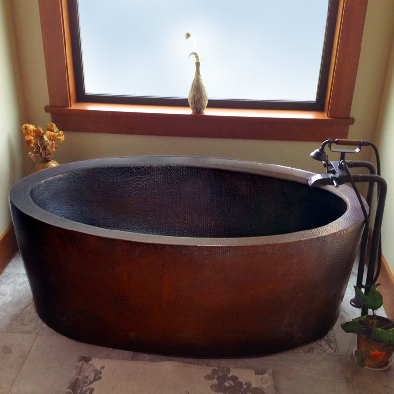 freestanding copper bath